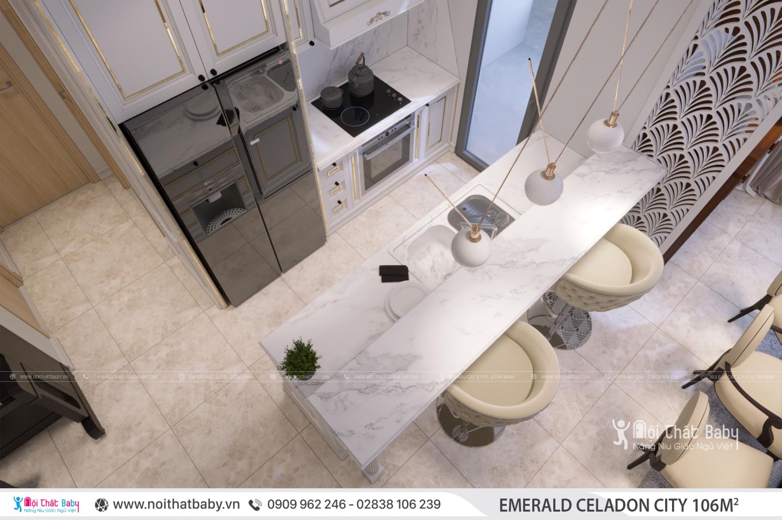 Tổng hợp các mẫu thiết kế nội thất Chung cư Emerald Celadon City